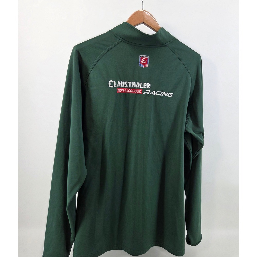 Andretti Clausthaler Racing Pullover Men XXL Dark Green‎ Quarter Zip Stretch